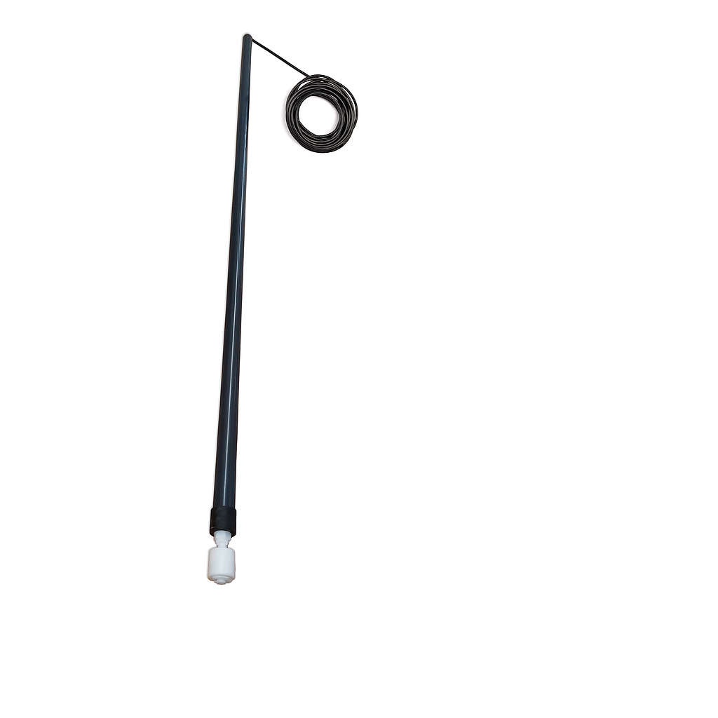 Niveau regelaar 50 cm voor Chloor/zuur/base vat 5m tweedraadsverbinding