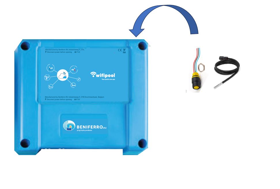 Extra temperatuursmeting op CONNECT PRO meet- en controledoos - excl installatiemateriaal en temp sonde