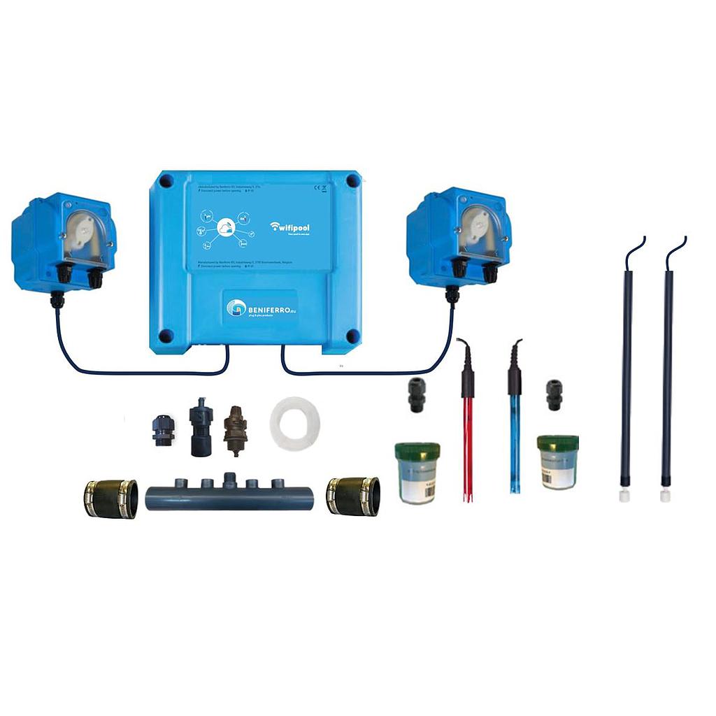 Doseur de pH et Chlore liquides - kit bricoleur pour piscine de 10 à 150m³
