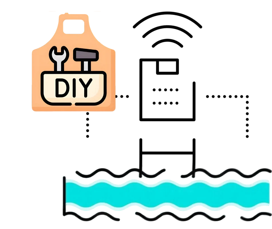 Générateur de chlore EL à électrolyse au sel - Kit DIY avec contrôle pH et RX