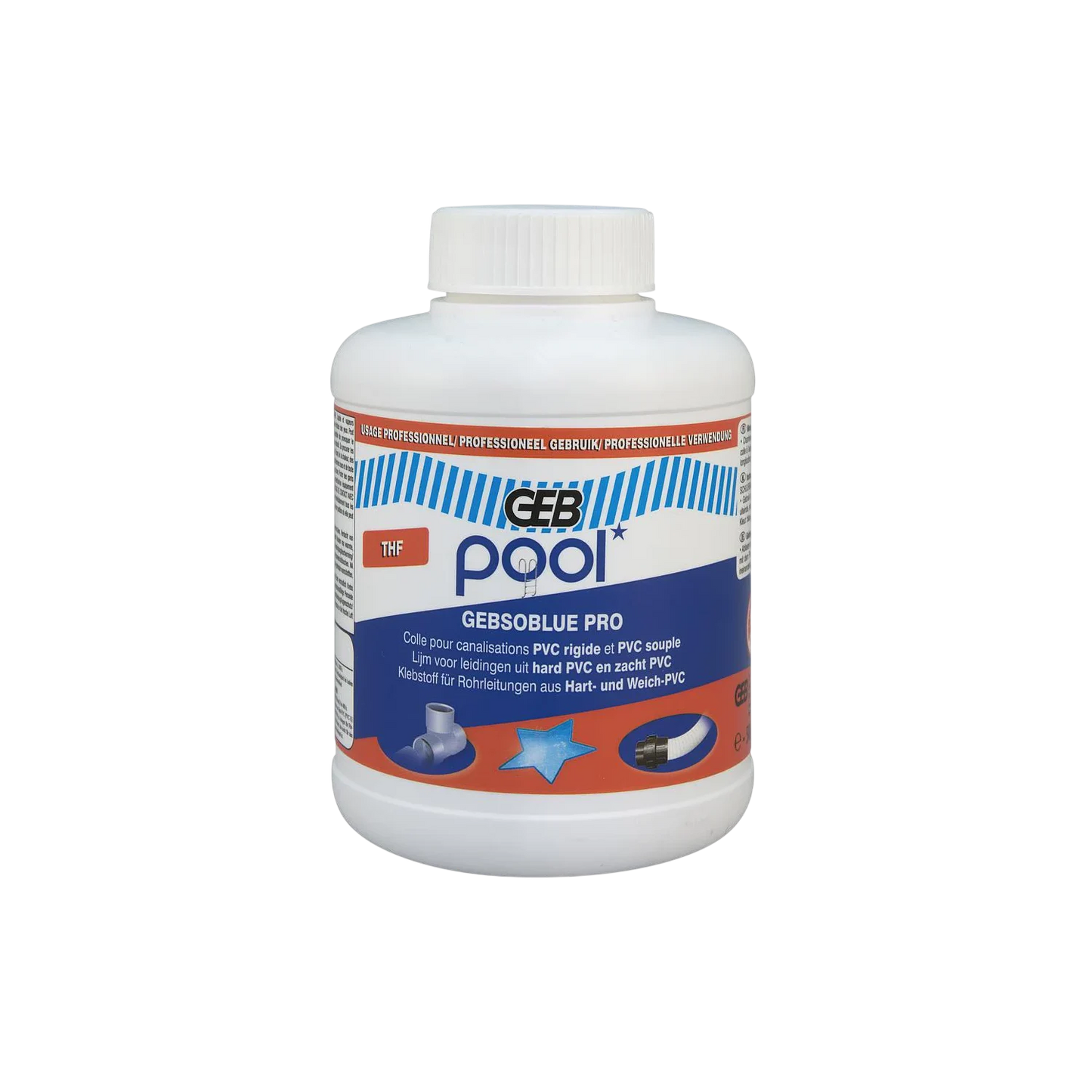 Colle PVC professionnel avec THF 500ML