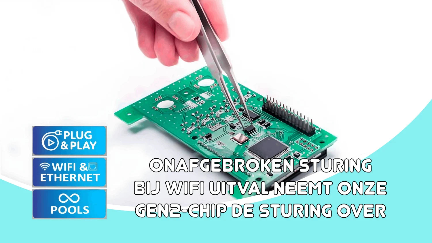 pilotage ininterrompu en cas de panne du WiFi, notre puce Gen2 prend le controle