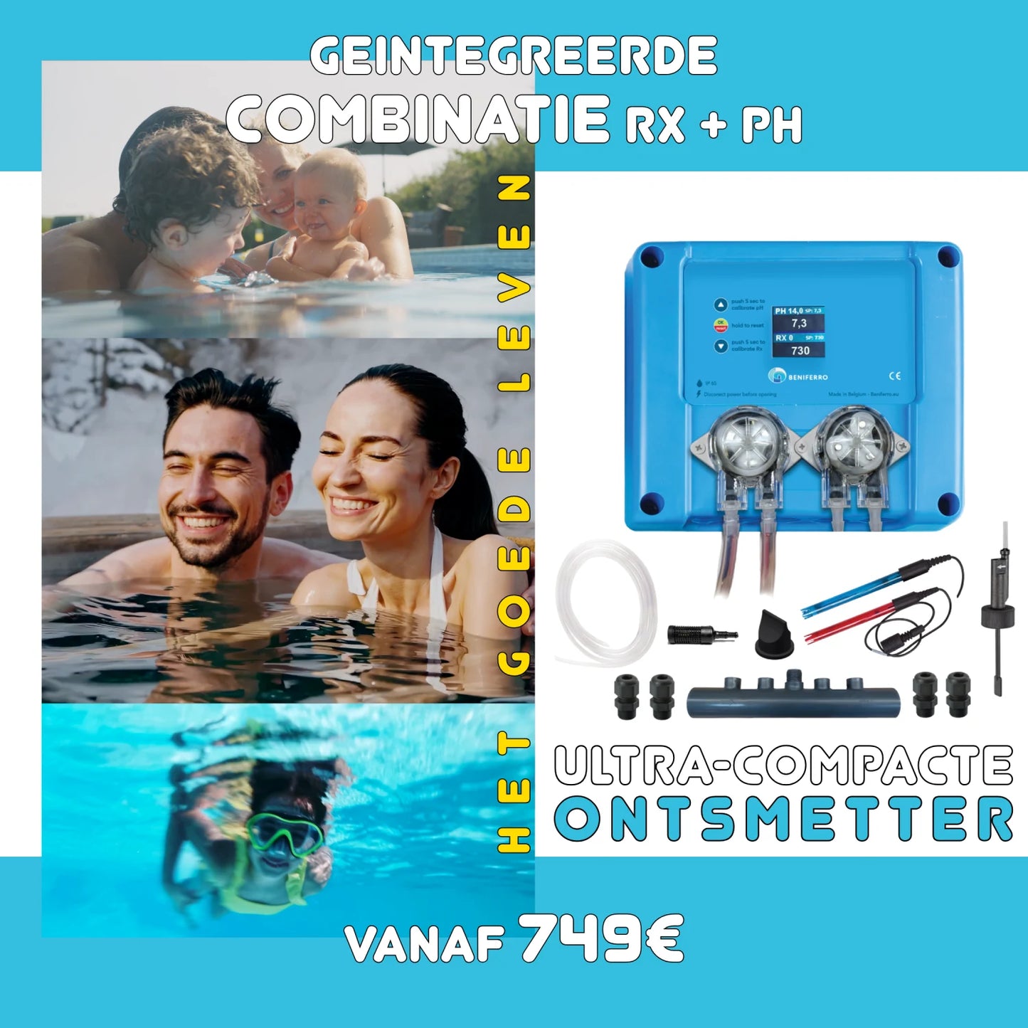 Desinfecteur piscine et spa ultra-compact a faible prix