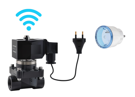 Électrovanne automatique Wifi 2 voies - filetage intérieur 1 1/2 pouce - plug & play