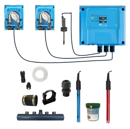 Doseur de pH et Chlore liquides - kit bricoleur pour piscine de 10 à 150m³