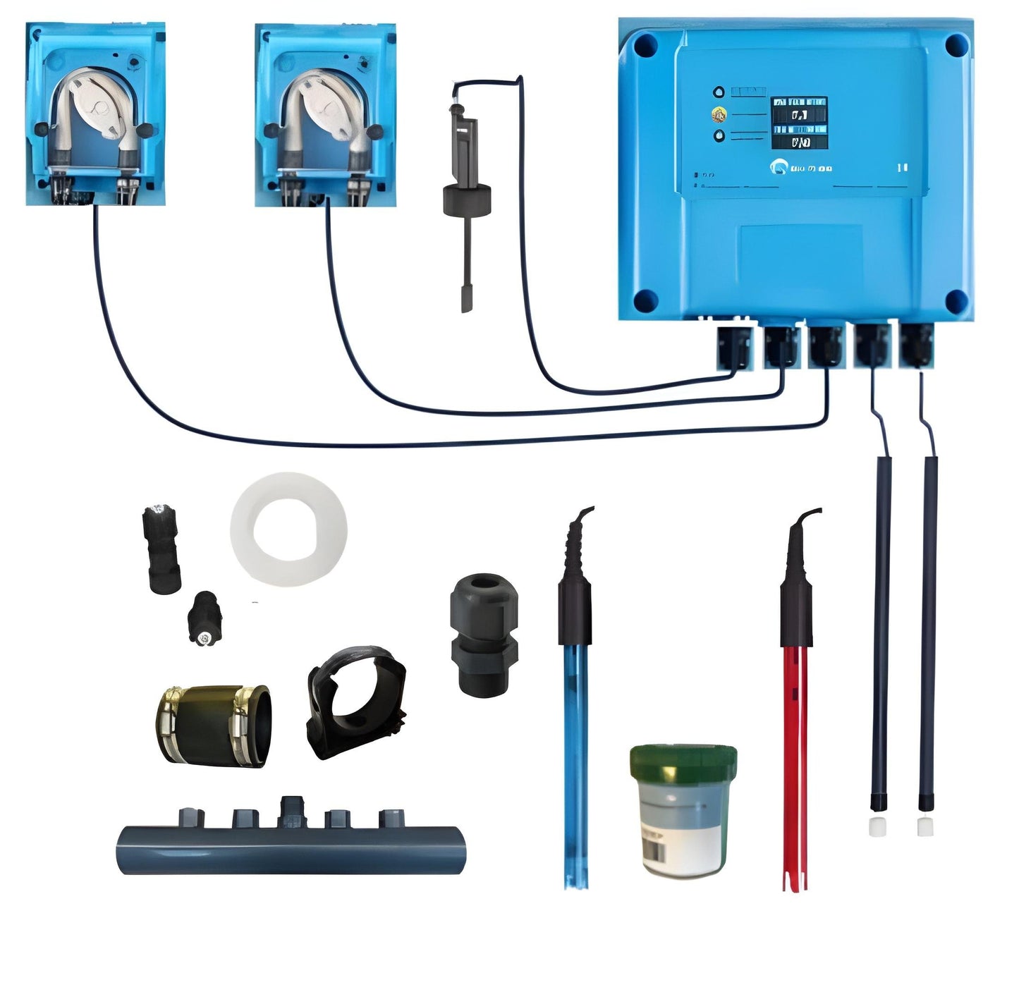 Doseur de pH et Chlore liquides - kit bricoleur pour piscine de 10 à 150m³