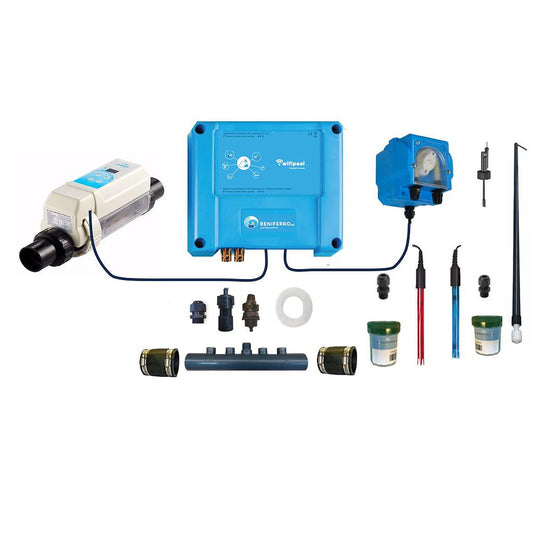 Zoutelektrolyse HS zelfbouw kit met pH en RX regeling