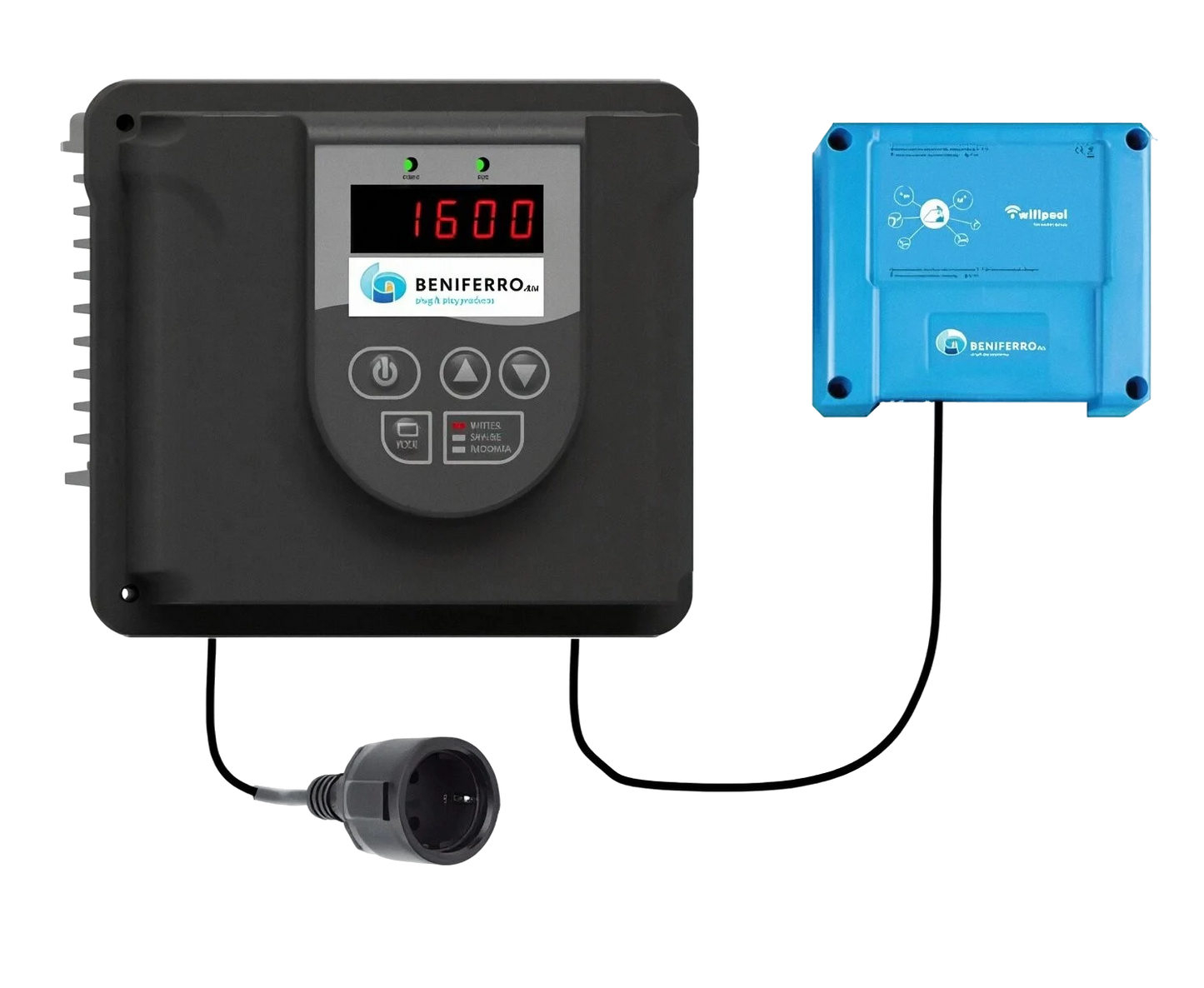 Variateur de fréquence MaX IP20 230V piloté par WiFiPOOL CONNECT PRO - 1,12 kW (1,5 HP)