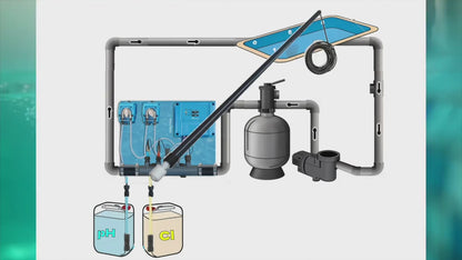 Mesure de niveau complémentaire sur coffret mesure/contrôle Connect-PRO - longueur 33|55 cm pour bidon chimique de 5|20 L (pH+, pH-, chlore, anti-algues, floculant...)
