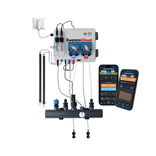 Pool Twin PRO ZwemcoCloud - interrupteur débit/niveau - 2 sondes temp., 2 prises 220V - piscine jusqu'à 150m³