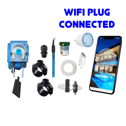 WiFiPOOL UNO-P pH - Pompe doseuse MICRODOS - pilotage WiFi - kit complet - piscine jusqu'à 150m³
