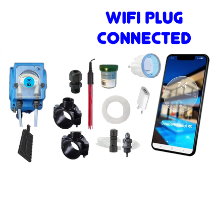 WiFiPOOL UNO-P RX - Pompe doseuse MICRODOS - pilotage WiFi - kit complet - piscine jusqu'à 150m³